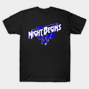 Night Begins To Shine BLUE T-Shirt